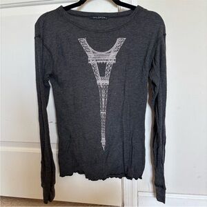 Wildfox Eiffel Tower Thermal Shirt